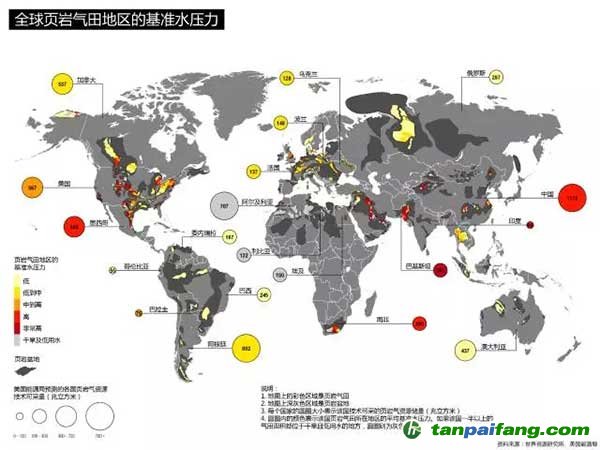 專家報告|全球大部分頁巖氣遠景區與水資源風險高發地區重疊