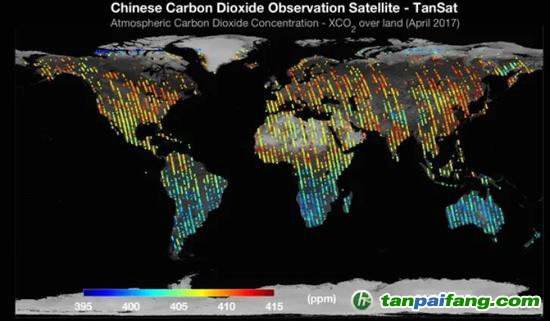我國碳衛星TanSat的二氧化碳觀測數據